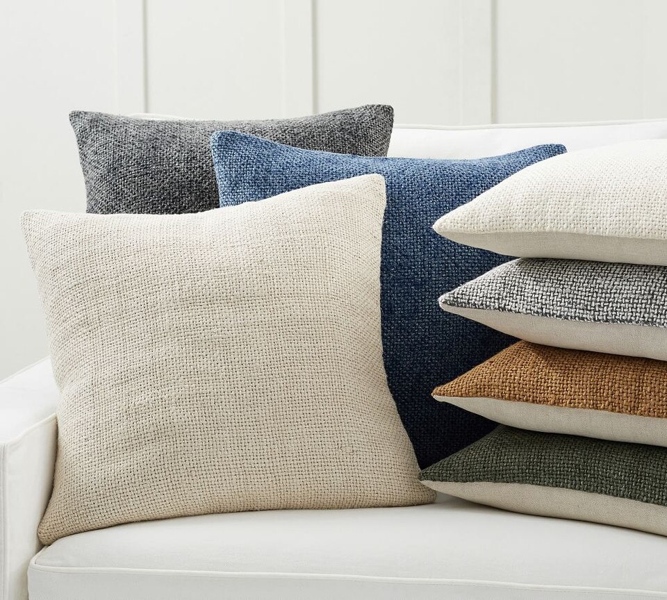 Faye Linen Textured Pillow Covers